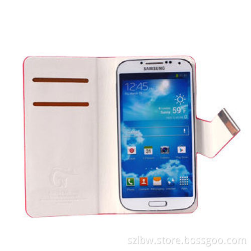Fabric Texture Flip Leather Case for Samsung i9500, OEM is Welcome